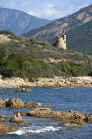France, Corse-du-Sud (2A), la Tour génoise de Sagone