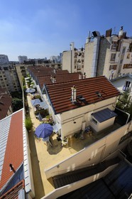 France, Paris (75), quartier de la Butte-aux-Cailles, la Petite Russie rue Barrault