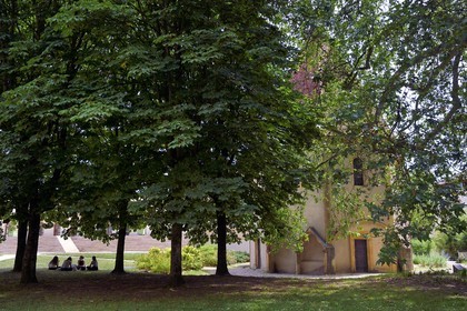France, Moselle (57), Metz, chapelle des Templiers, unique vestige d’une commanderie templière fondée au XIIe siècle