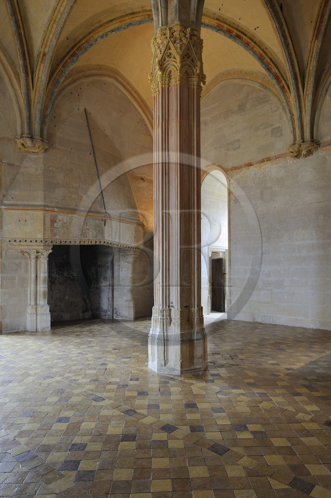 France, Val-de-Marne (94), Vincennes, le château de Vincennes, le donjon, chambre du Roi au deuxième étage