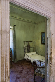 France, Bouches-du-Rhône (13), Parc Naturel Régional des Alpilles, Saint-Rémy-de-Provence, monastère Saint-Paul-de-Mausole, l'asile psychiatrique historique la Maison de santé Saint-Paul où Van Gogh fût interné en 1889-1890, la chambre de Van Gogh