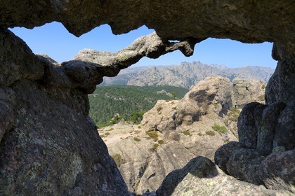France, Corse-du-Sud (2A), Alta Rocca, massif de Bavella, les Aiguilles de Bavella