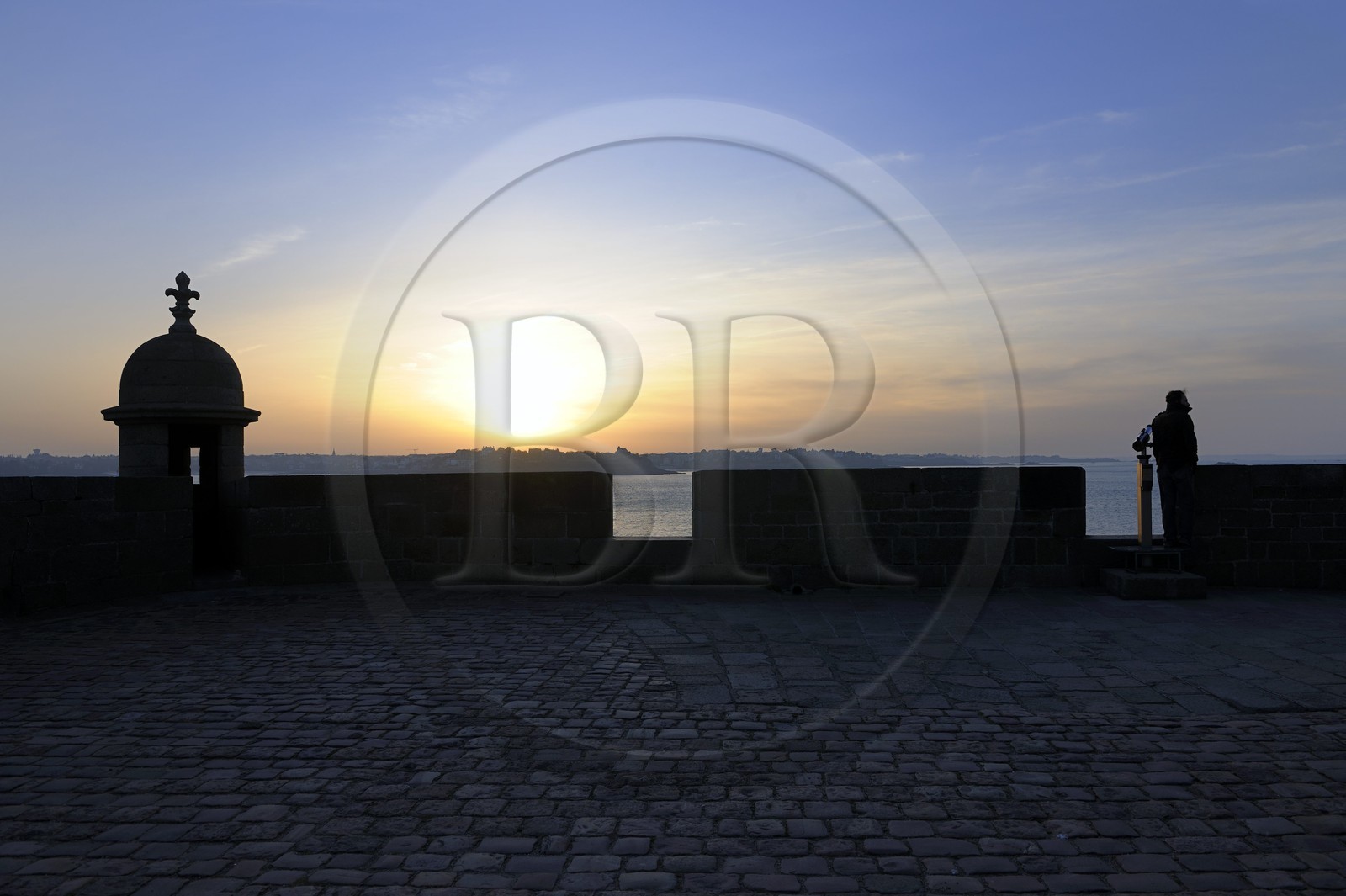 France, Ille-et-Vilaine (35), côte d'émeraude, Saint-Malo, les remparts de la ville intra-muros