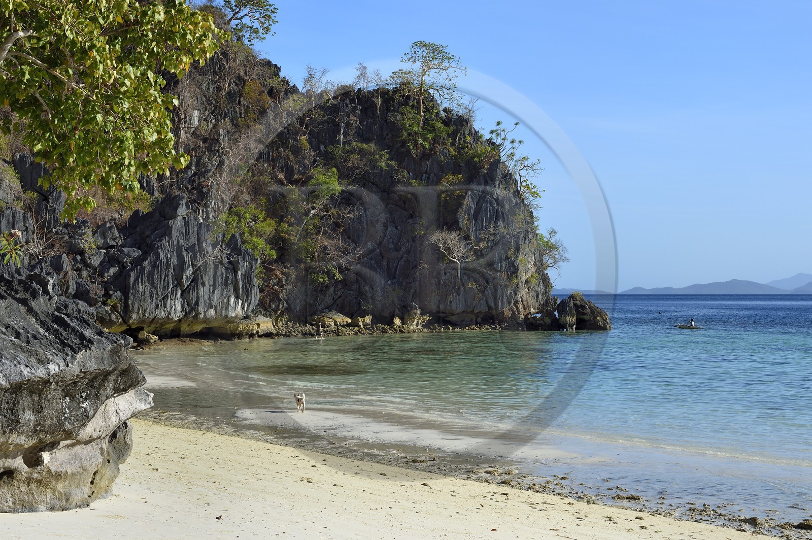 Philippines, Calamian Islands dans le nord de Palawan, Coron Island Natural Biotic Area, Banul Beach
