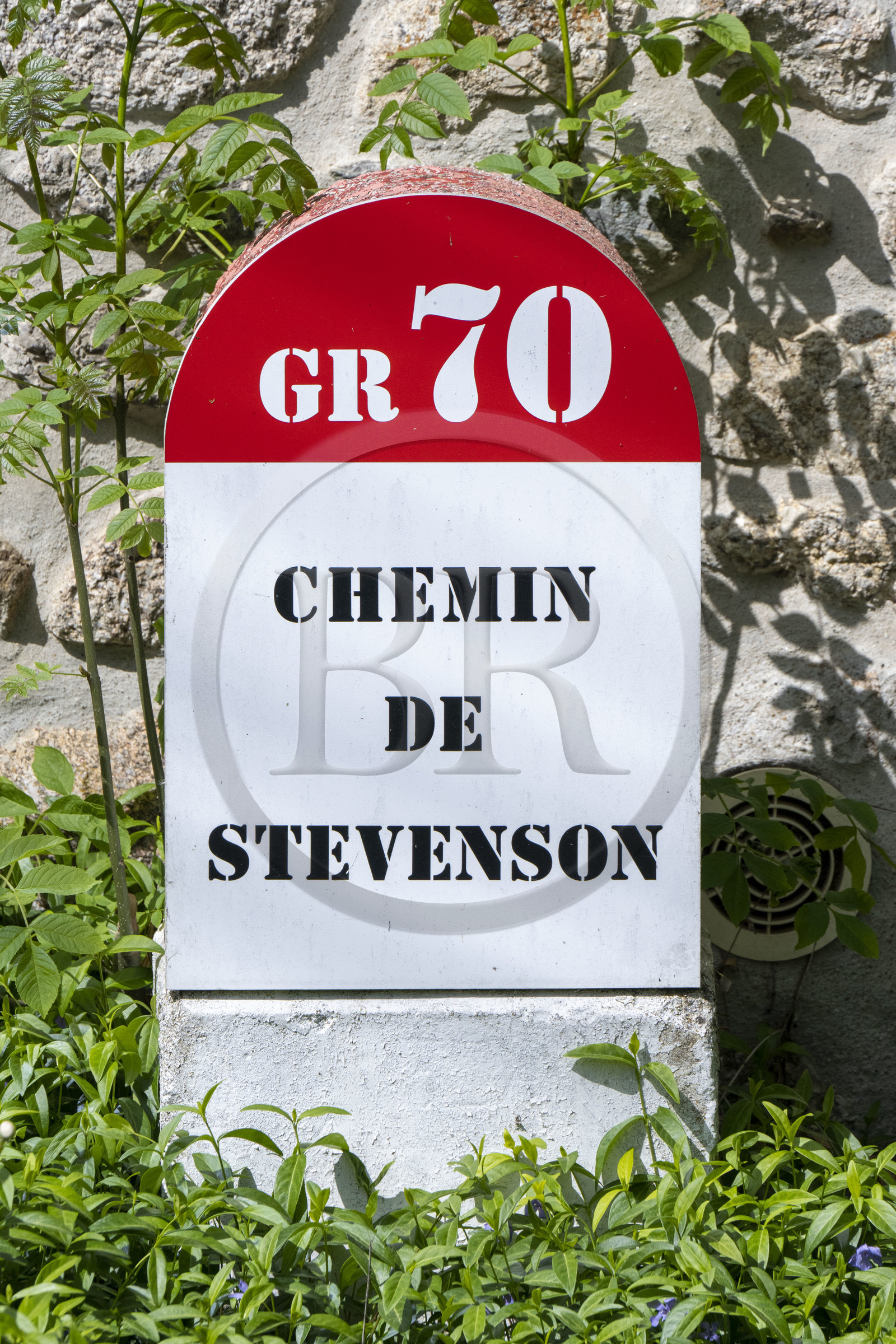 France, Lozère (48), Cheylard-l'Evêque, randonnée avec un âne sur le chemin de Stevenson (GR 70)