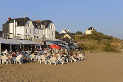 France, Loire-Atlantique (44), Saint-Nazaire, plage de Saint-Marc des vacances de Monsieur Hulot de Jacques Tati