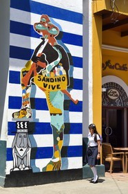 Nicaragua, Leon, fresques murales de la révolution sandiniste