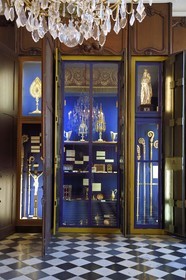 France, Moselle (57), Metz, la cathédrale Saint-Etienne, le trésor épiscopal