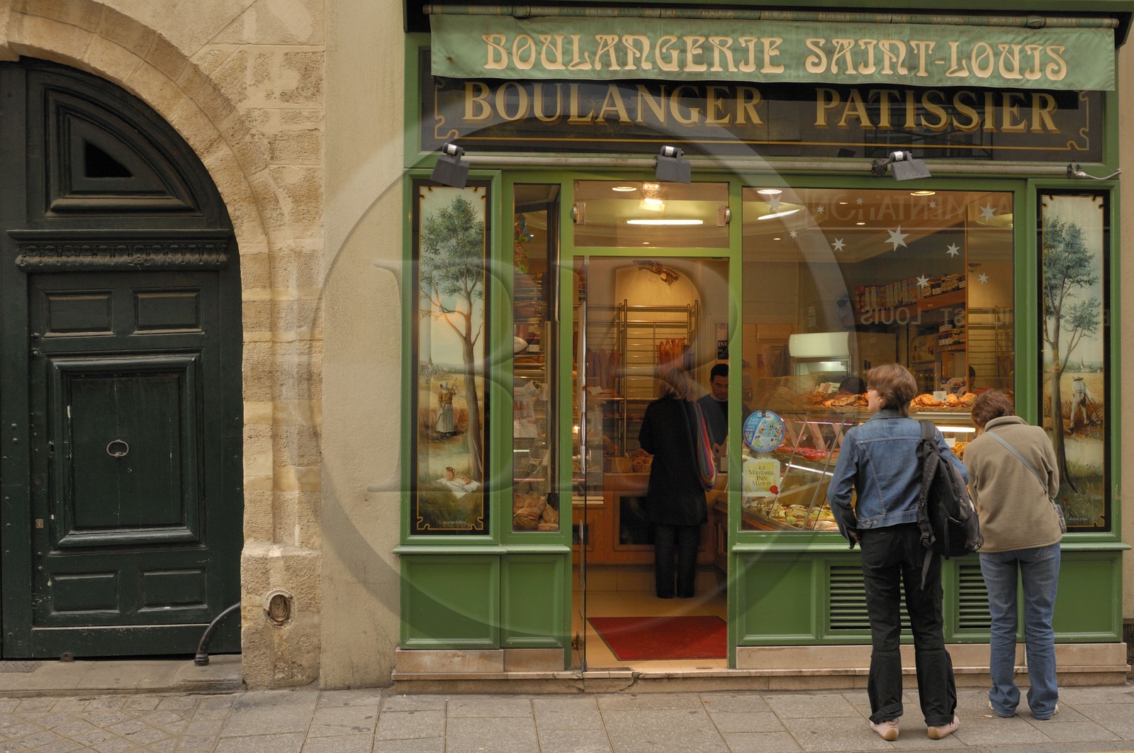France, Paris (75), Ile Saint-Louis, boulanger patissier rue Saint Louis en l'Ile