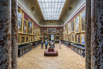 France, Oise (60), Chantilly, le chateau de Chantilly, le musée Condé, la galerie de Peinture