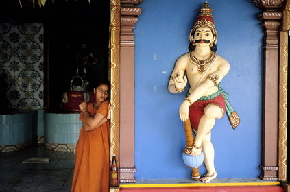 France, île de la Réunion, Etang Saint-Paul, petit temple Tamoul