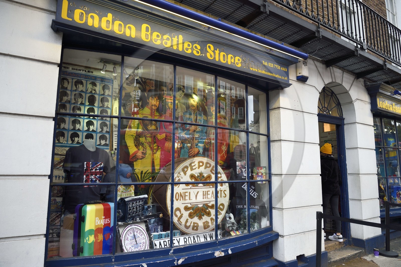 Royaume-Uni, Londres, Cité de Westminster, quartier de Marylebone, London Beatles Store au 231-233 Baker St