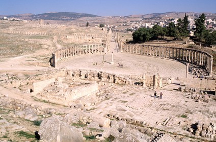 Jordanie, Gerasa (Jerash), place elliptique