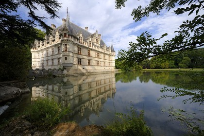 France, Indre-et-Loire (37), Vallée de la Loire classée Patrimoine Mondial de l' UNESCO, château d' Azay-le-Rideau