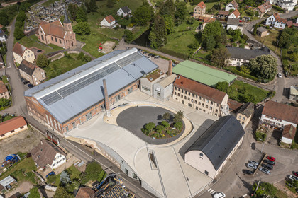 France, Moselle (57), Meisenthal, Centre international d’Art verrier (CIAV) (vue aérienne)