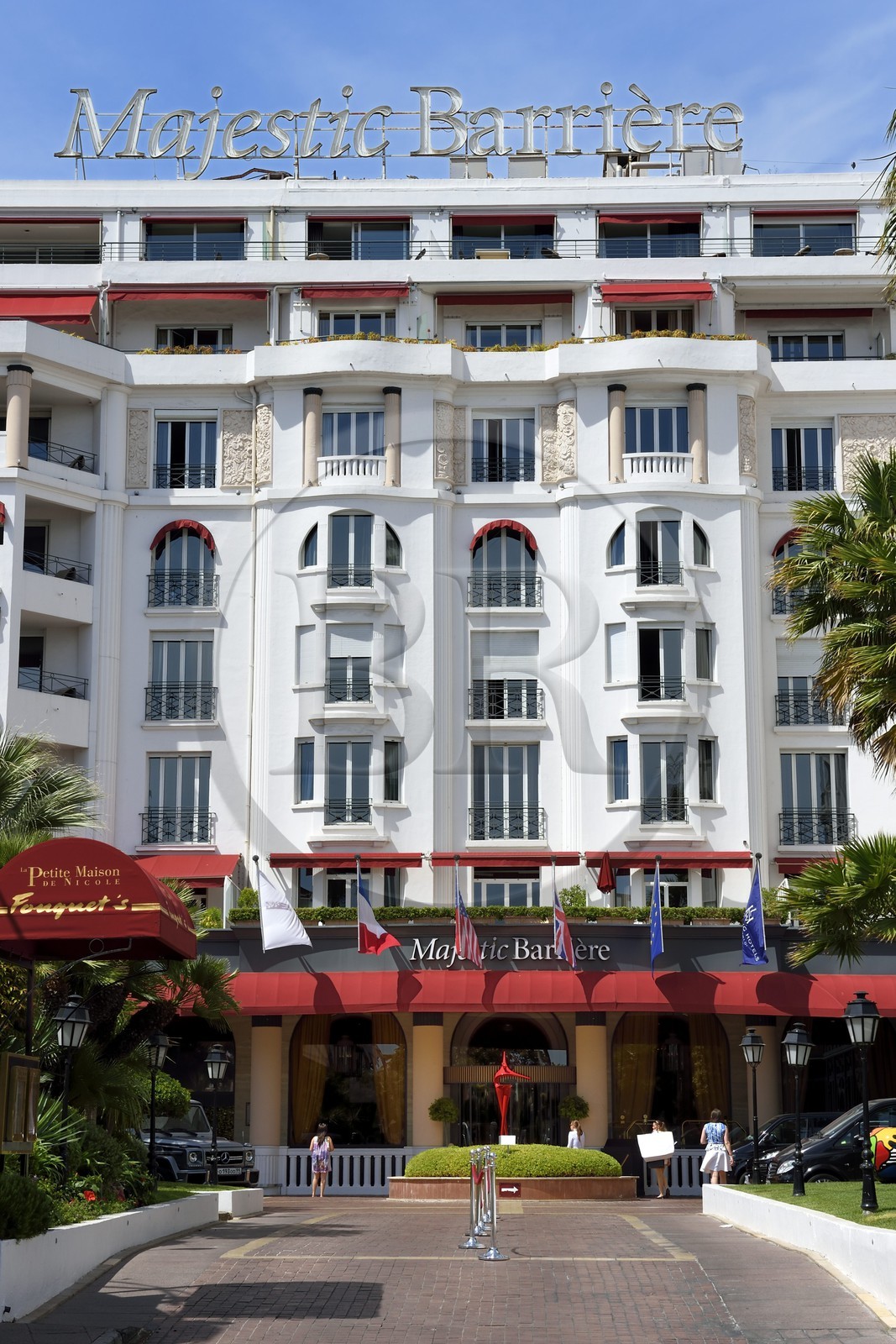France, Alpes-Maritimes (06), Cannes, l'hotel Majestic du groupe Barrière sur le boulevard de la Croisette