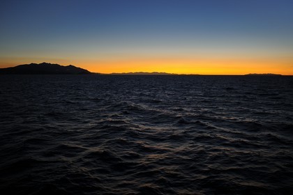 Italie, Toscane, l’Ile d’Elbe au coucher de soleil