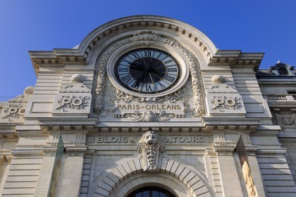 France, Paris (75), rive gauche, le musée National d'Orsay, aménagé dans l'ancienne Gare d'Orsay (1898), l'Horloge