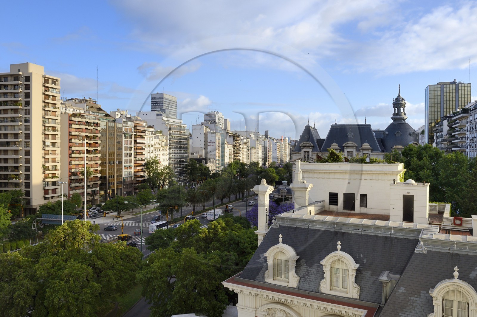 Argentine, Buenos Aires, l'avenue 9 de Julio, l'avenue la plus large du monde