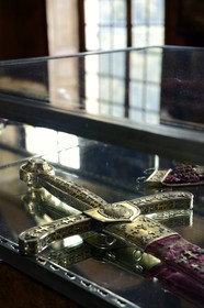 France, Meurthe-et-Moselle (54), pays du Saintois, chateau des Beauvau-Craon dit chateau d'Haroué, épée du connétable de Lorraine (début XVIIIème siècle)