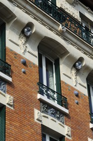 France, Val-de-Marne (94), Vincennes, immeuble art nouveau au 32 avenue du Général de Gaulle