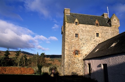 Royaume-Uni, Ecosse, région des Borders, Selkirkshire, Aikwood tower, tour fortifiée du 15éme siècle
