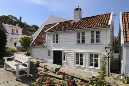 Norvège, Rogaland, Stavanger, maison en bois de la vieille ville