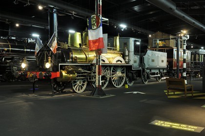 France, Haut-Rhin (68), Mulhouse, le musée Cité du train, locomotive à vapeur