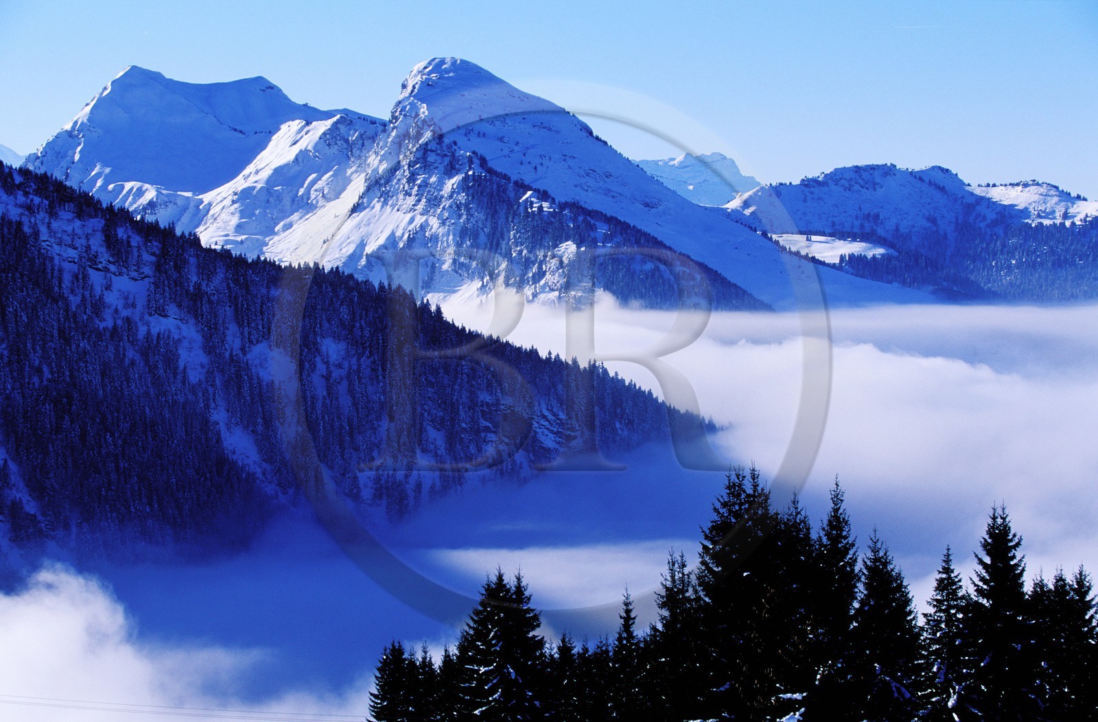 France, Haute-Savoie (74), la pointe de Nyon près de Morzine