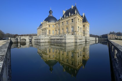 France, Seine-et-Marne (77), Maincy, le château de Vaux-le-Vicomte, la façade sud