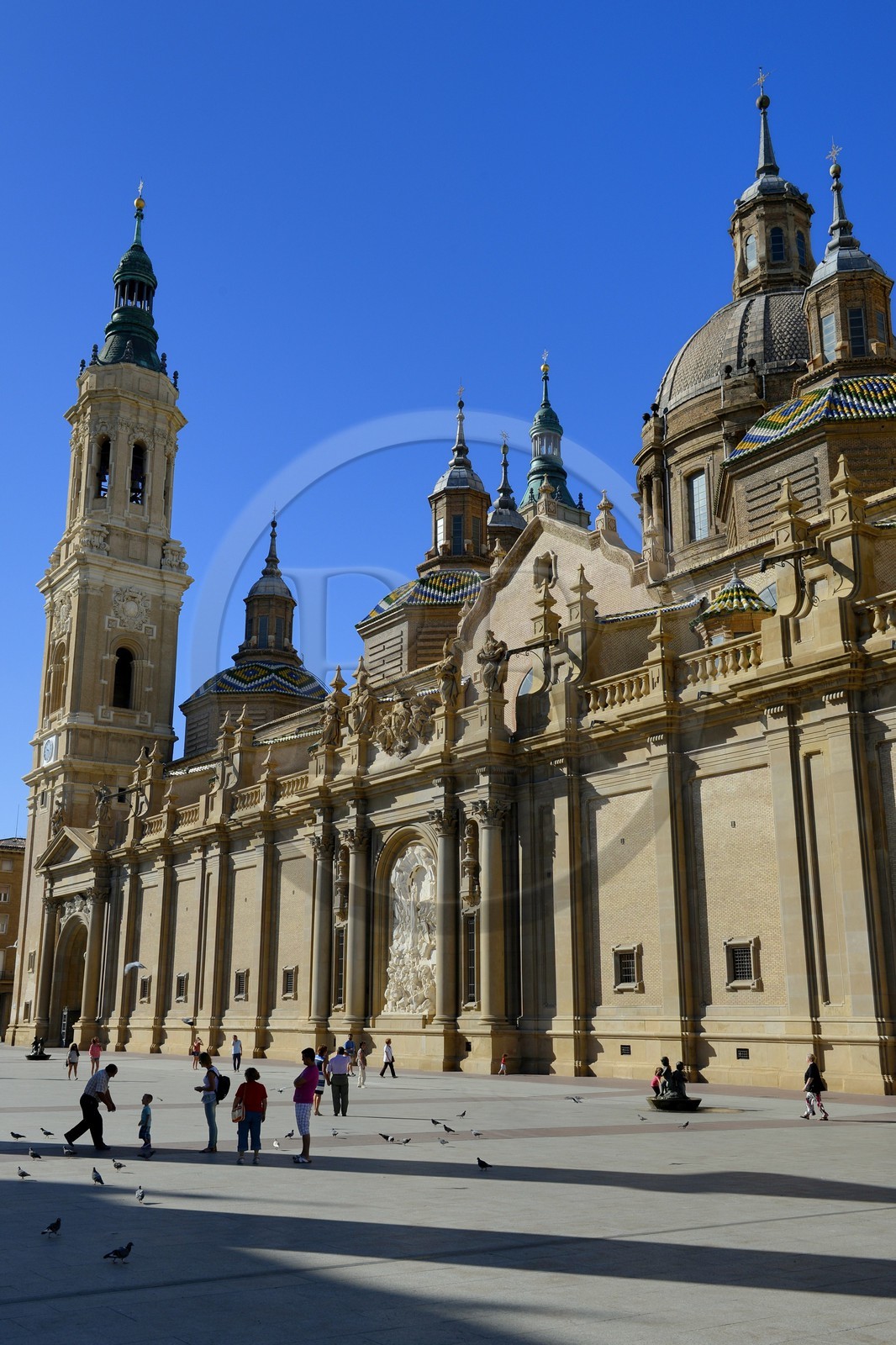 Espagne, Aragon, Saragosse, Plaza del Pilar, Basilique del Pilar (Notre-Dame du Pilier)