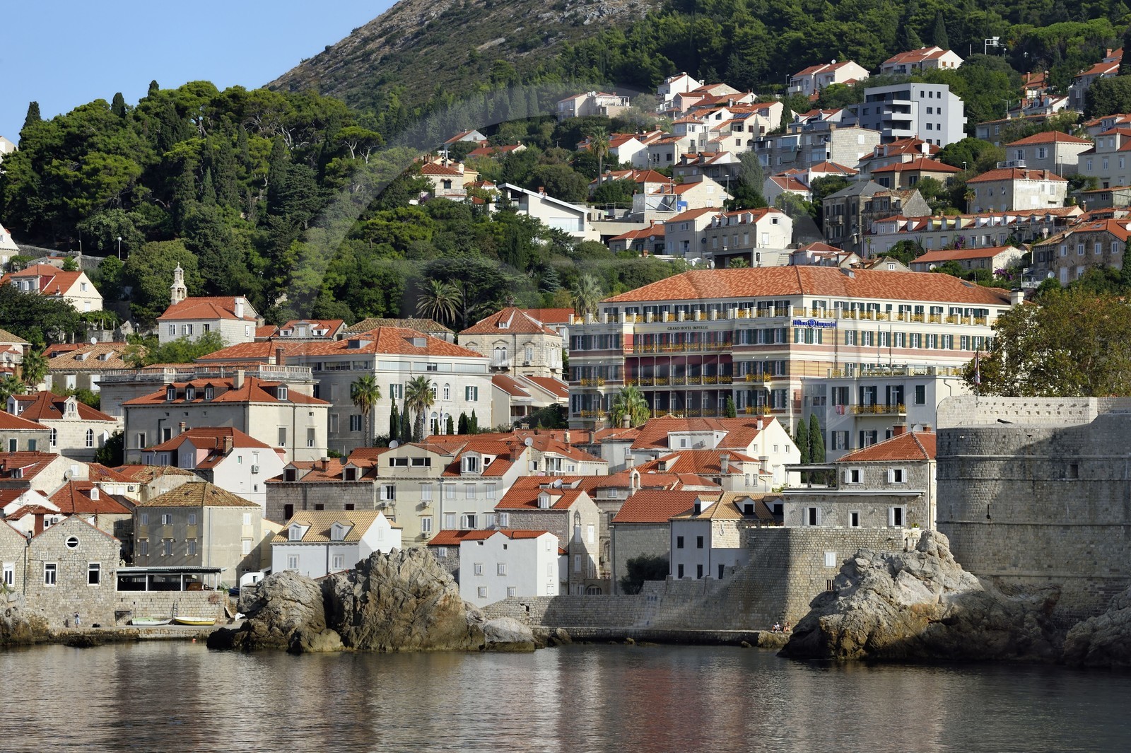 Croatie, Dalmatie, cote dalmate, Dubrovnik, le Grand Hotel Imperial - Hilton Imperial