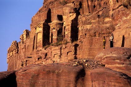 Jordanie, Petra, les tombes royales, tombeau Corinthien
