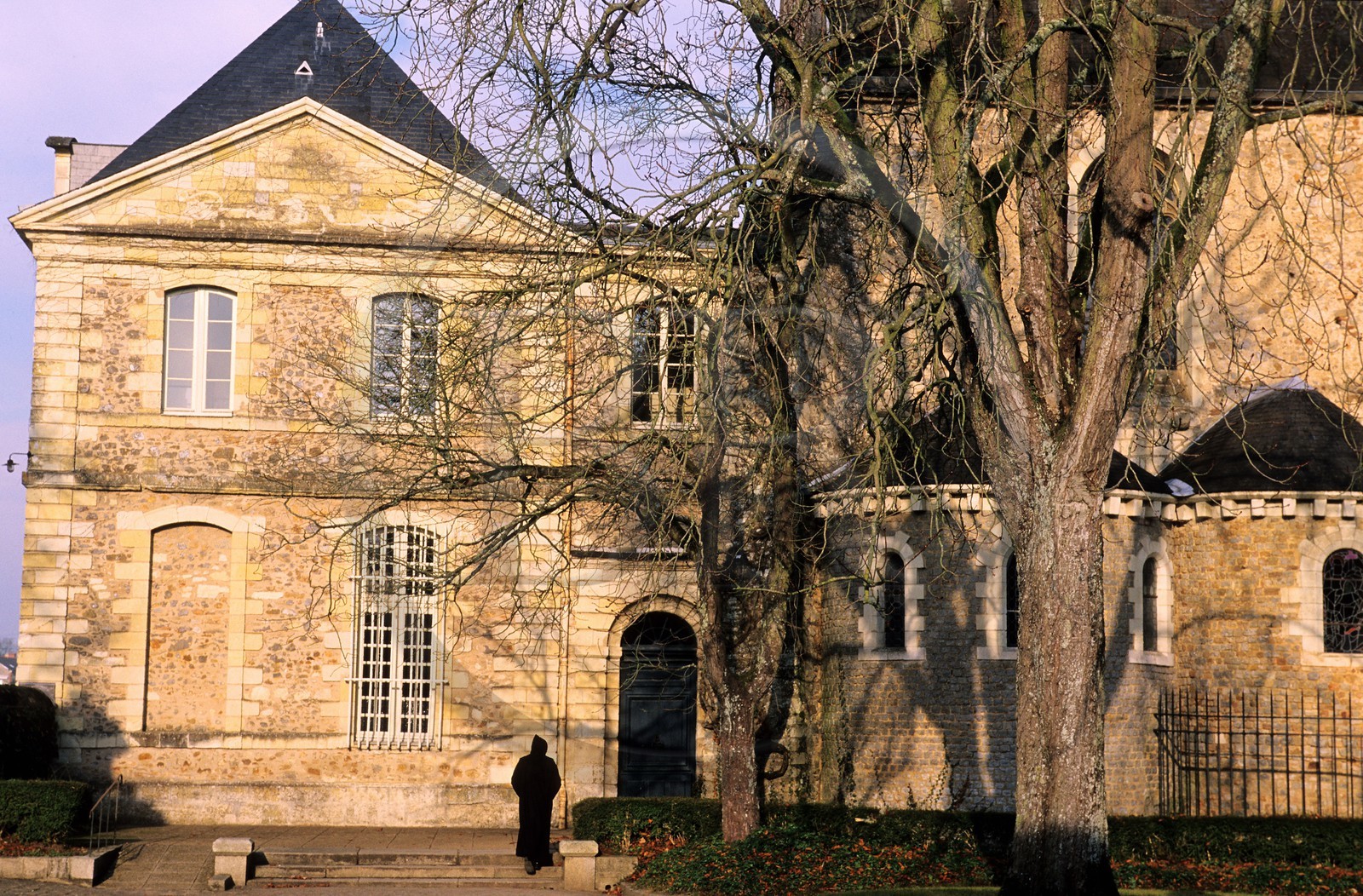 France, Sarthe (72), Solesmes, l' abbaye Saint-Pierre
