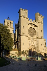 France, Hérault (34), Béziers, la cathédrale Saint-Nazaire