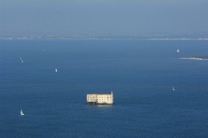 France, Charente-Maritime (17), Fort Boyard (vue aérienne)