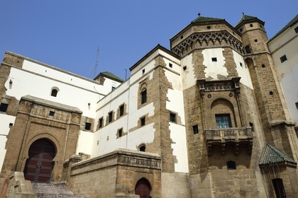 Maroc, Casablanca, quartier des Habous, la Mahkma construit entre 1941 et 1952 par l'architecte Auguste Cadet