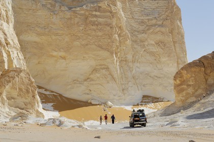 Egypte, désert libyque, le Désert Blanc au nord de Farafra