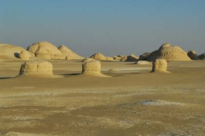 Egypte, désert libyque, le Désert Blanc au nord de Farafra