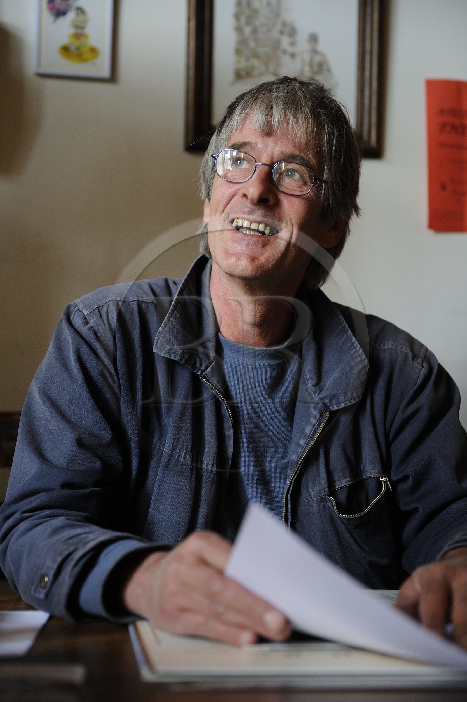 France, Nièvre (58), La Charité-sur-Loire, la ville du livre, libraire Alain Chevrier des Palmiers Sauvages