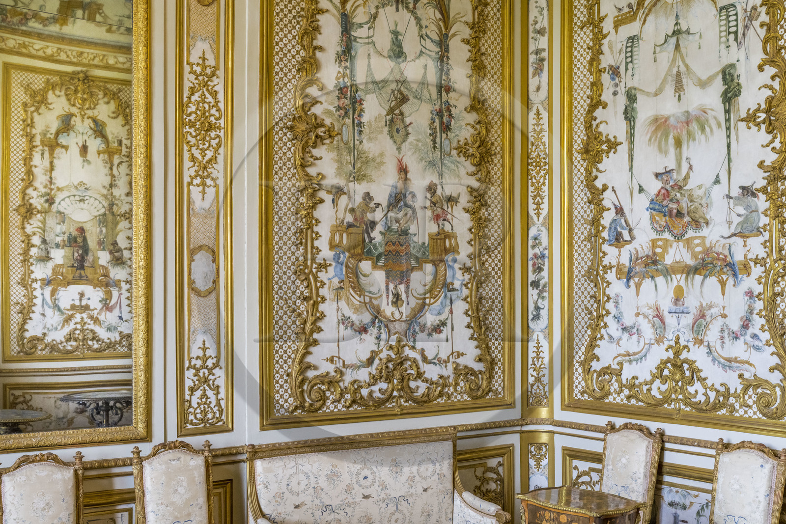 France, Oise (60), Chantilly, le chateau de Chantilly, la Grande Singerie