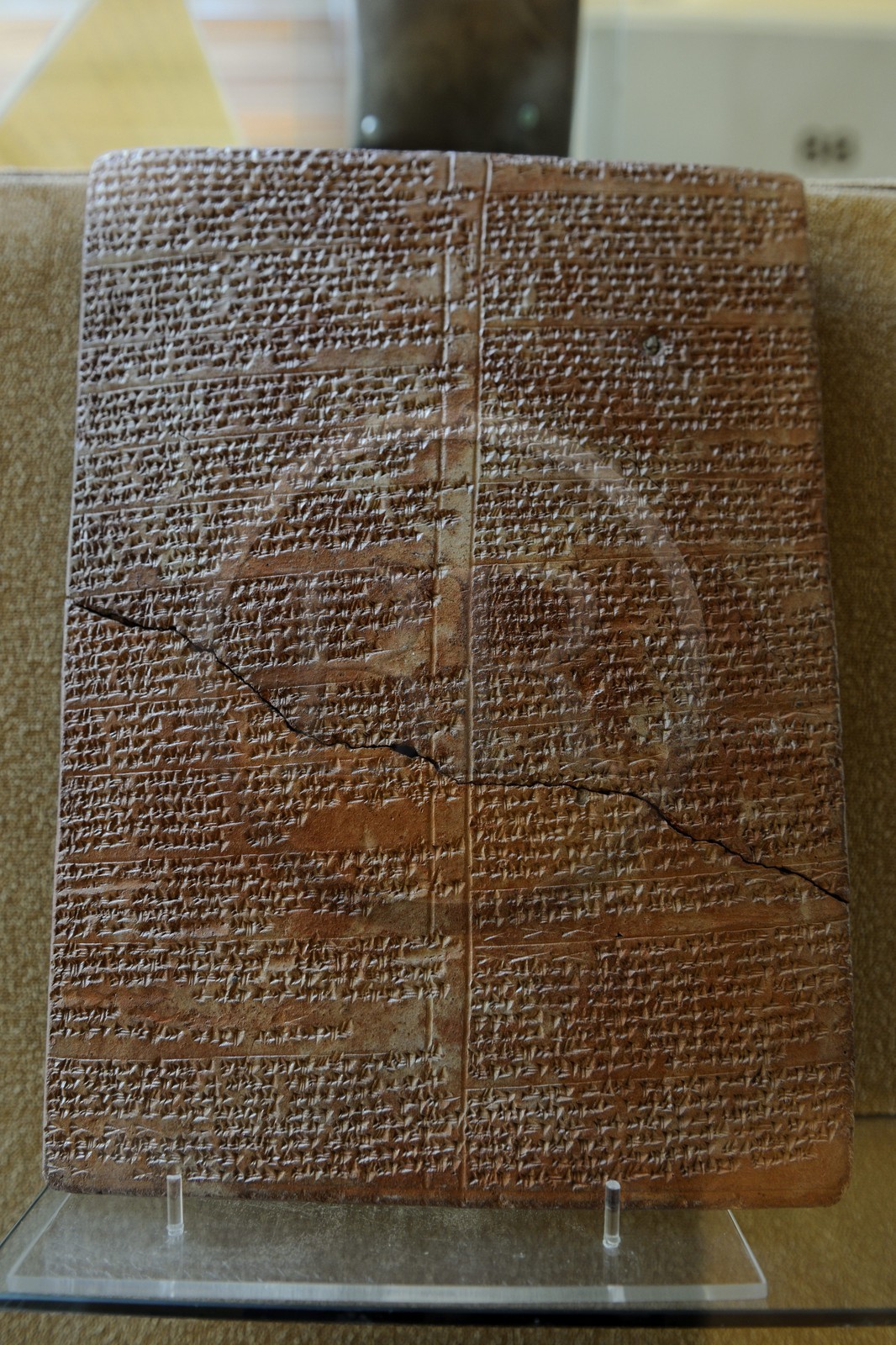 Turquie, Anatolie centrale, Ankara, le musée des Civilisations Anatoliennes, correspondance amicale entre l'épouse du pharaon Ramses II et la reine Hittite (1275-1220 av JC) en écriture cunéiforme