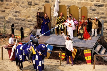 France, Aude (11), Carcassonne, le tournoi des chevaliers de la rose, spectacle médiéval de Carlo Boso