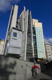 France, Paris (75, immeuble contemporain d'architecte
