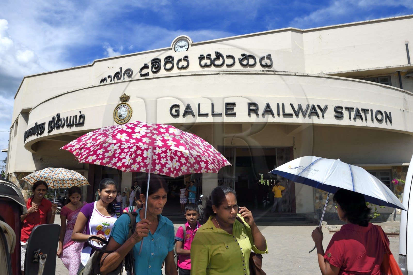 Sri Lanka, Province du Sud, gare de Galle