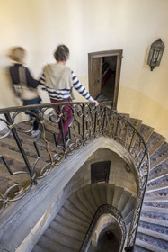 France, Ille-et-Vilaine (35), Côte d'Emeraude, Saint-Malo, l'Hotel Magon, authentique demeure de corsaire, hotel particulier construit pour François Auguste Magon de la Lande en 1725, armateur malouin, corsaire de Louix XV, négrier et directeur de la compagnie des Indes