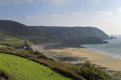 France, Manche (50), Cap de la Hague, baie d'Ecalgrain