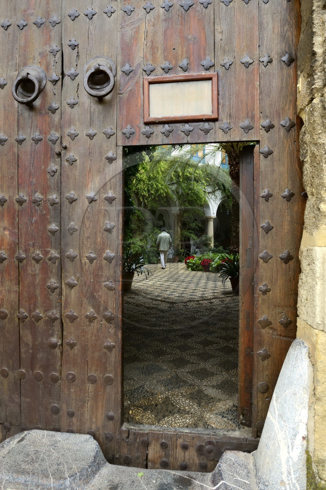 Espagne, Andalousie, Cordoue, Palais de Viana, porte principale