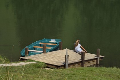 Suisse, Canton de Vaud, Ormont-Dessus, Les Diablerets, lac Retaud au dessus du Col du Pillon