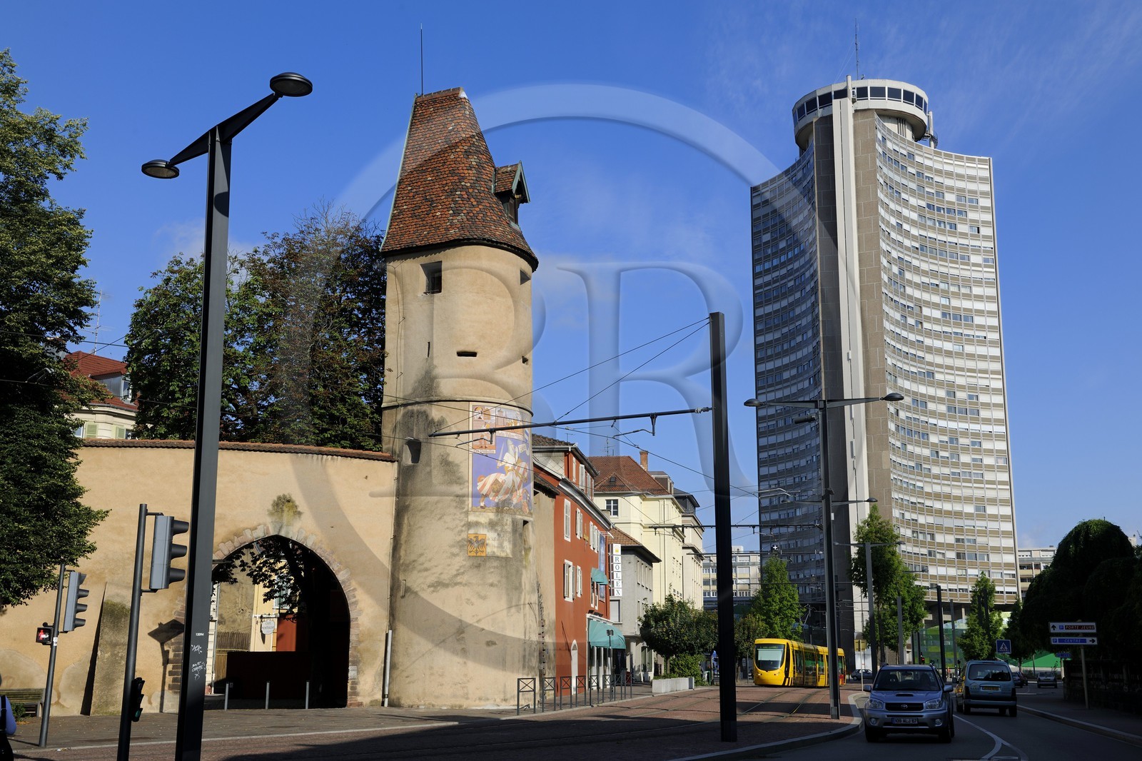 France, Haut-Rhin (68), Mulhouse, tour du Bollwerk